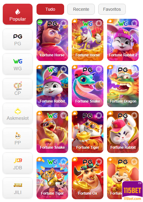 Experiência de Jogos 115bet.com