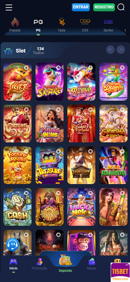 Prêmios Jogos 115bet.com